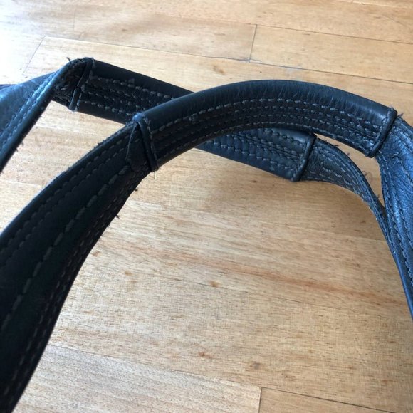 Coach soho Black Leather Buckle Satchel Tote Shoulder Bag Hand Purse 13110 - Picture 2 of 15